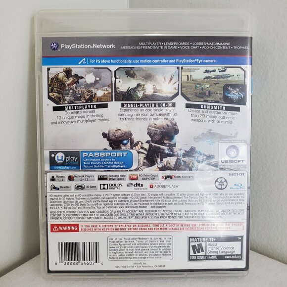 Tom Clancy's Ghost Recon: Future Soldier For PlayStation 3 PS3 Complete - Picture 2 of 5